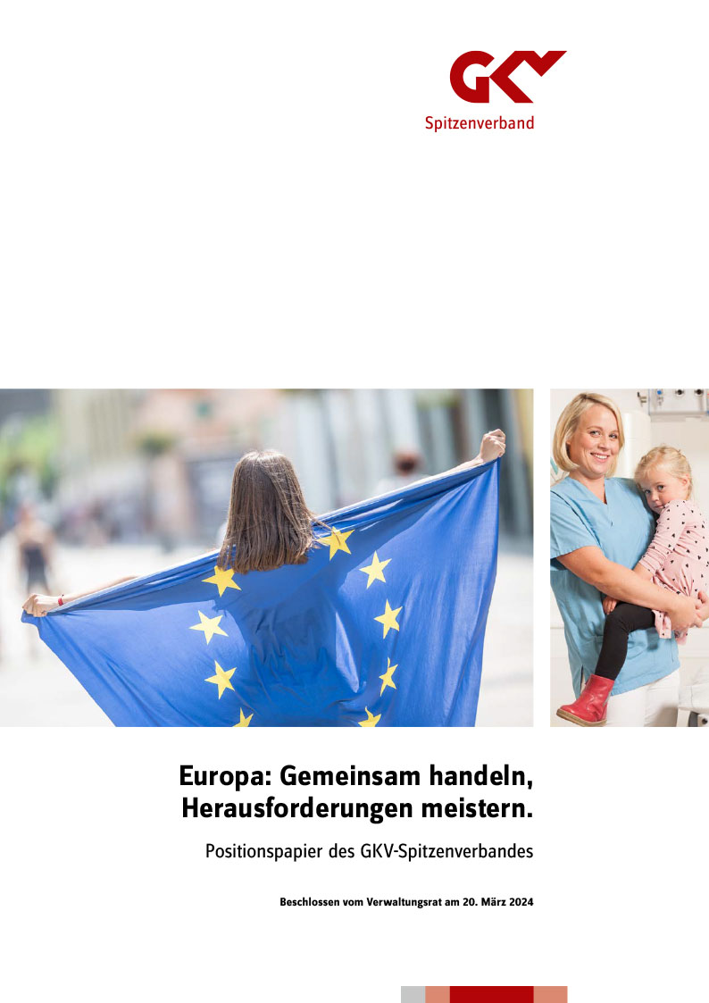 Auf dem Titelbild der Broschüre ist ein Kind von hinten zu sehen, welches in eine Europafahne gehüllt ist. Auf einem weiteren kleinen Bild trägt eine Frau ein kleines Mädchen auf dem Arm.