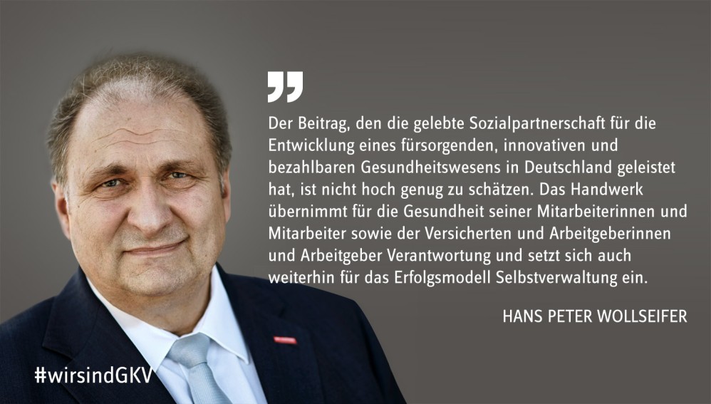 Portraitfoto und Zitat von Hans Peter Wollseifer