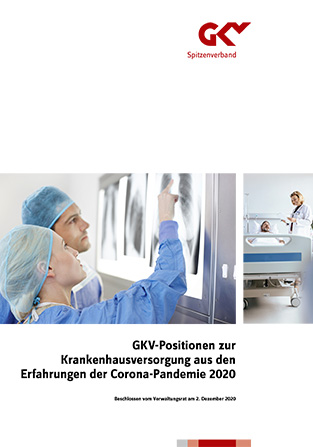 Titelbild der GKV-Positionen zur Krankenhausversorgung aus den Erfahrungen der Corona-Pandemie 2020