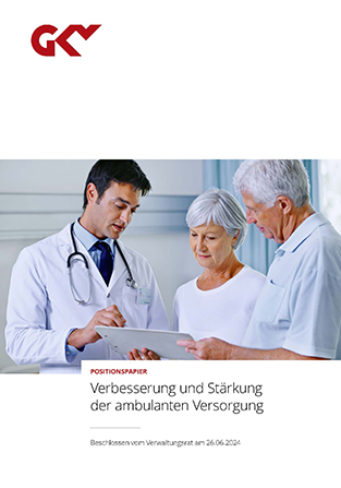 zeigt das Titelbild des Positionspapiers zur ambulanten Versorgung