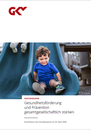 Cover des Positionspapiers "Gesundheitsförderung und Prävention gesamtgesellschaftlich stärken"