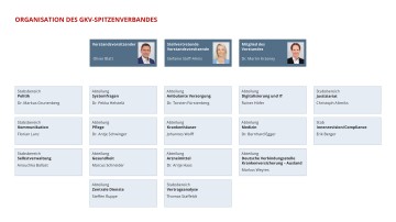 Organigramm des GKV-Spitzenverbandes